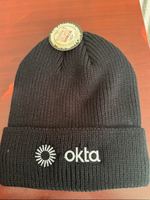 OKTA Black Beanie