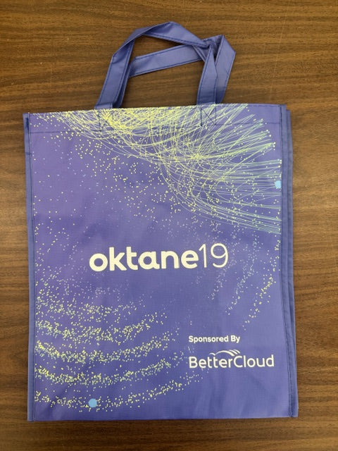 Okta-Blue and green Tote bag