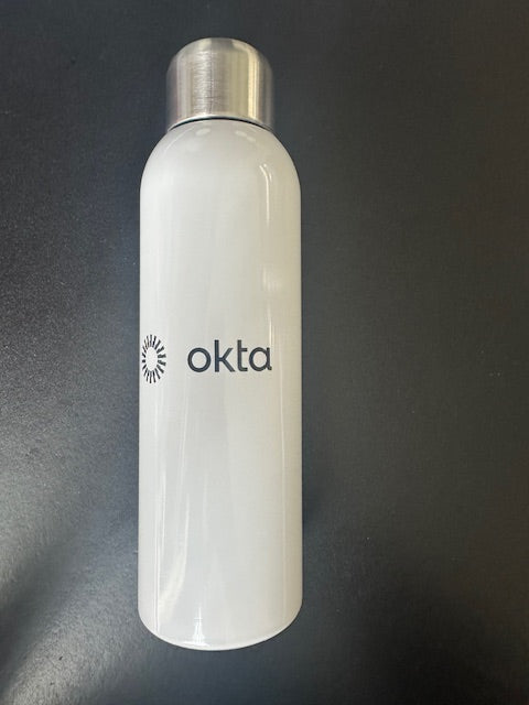 Guzzle 28oz Stainless Sports Bottle-WHITE