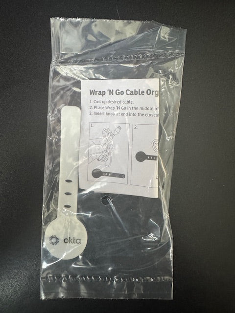 Okta-Wrap n Go Cable Organizer-White