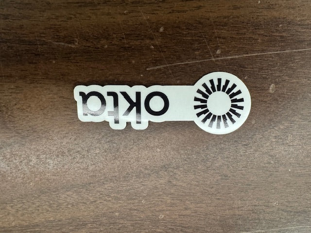 Key Shape Okta Vinyl Sticker