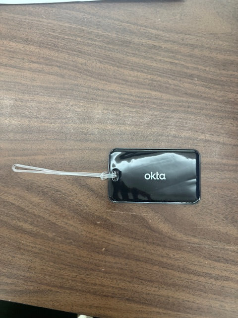 Okta-PVC Luggage Tag Black
